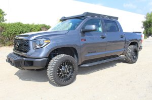 Toyota Tundra CrewMax Roof Rack - Go Rhino - Ceros Low Profile - Textured Black - `16-`21